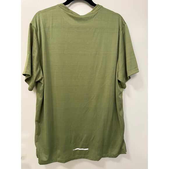 Nike Men's Size XL Green Miler Dri-Fit Short Sleeve Athletic Gym Running Tee - Picture 3 of 7
